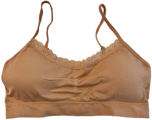 Lace Tipped Padded Adjustable Bra