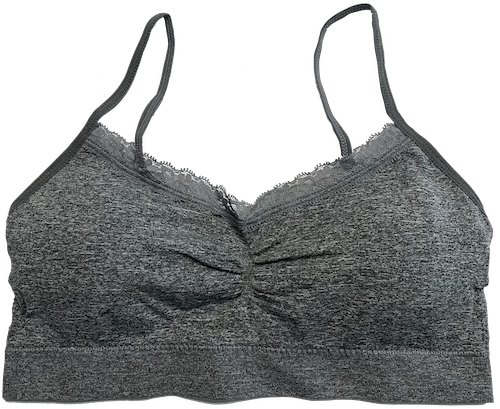 Lace Tipped Padded Adjustable Bra
