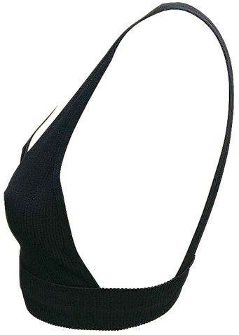 Deep Scoop Low Side Ribbed Bralette