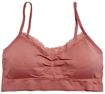 Lace Tipped Padded Adjustable Bra