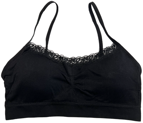 Lace Tipped Padded Adjustable Bra