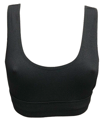 Deep Scoop Low Side Ribbed Bralette