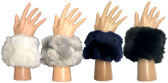 Faux Fur Cuff Set
