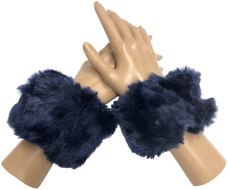 Faux Fur Cuff Set