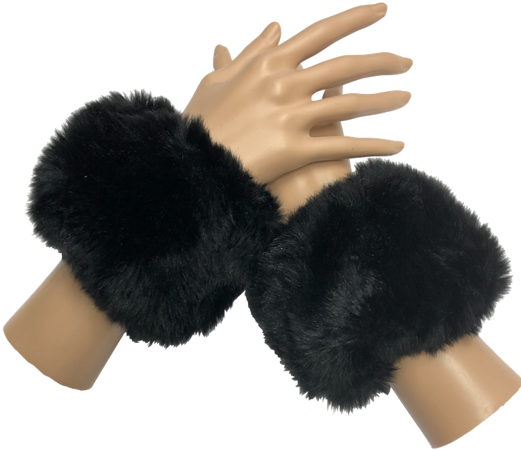 Faux Fur Cuff Set