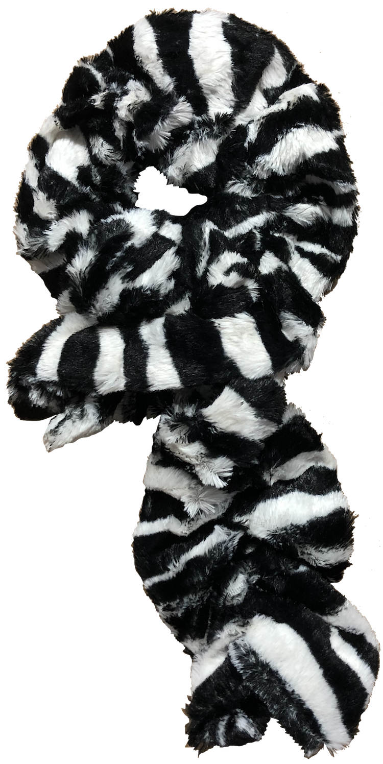 Animal Faux Fur Pull-Thru scarf