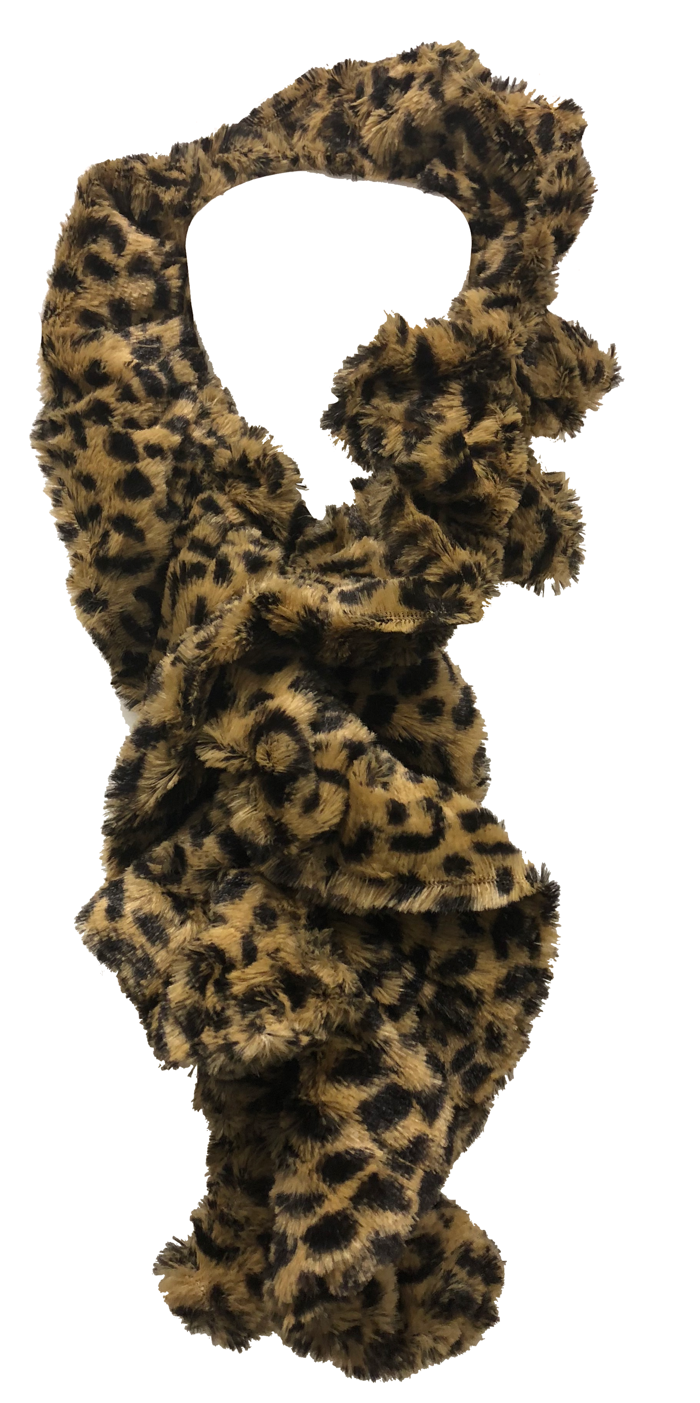 Animal Faux Fur Pull-Thru scarf