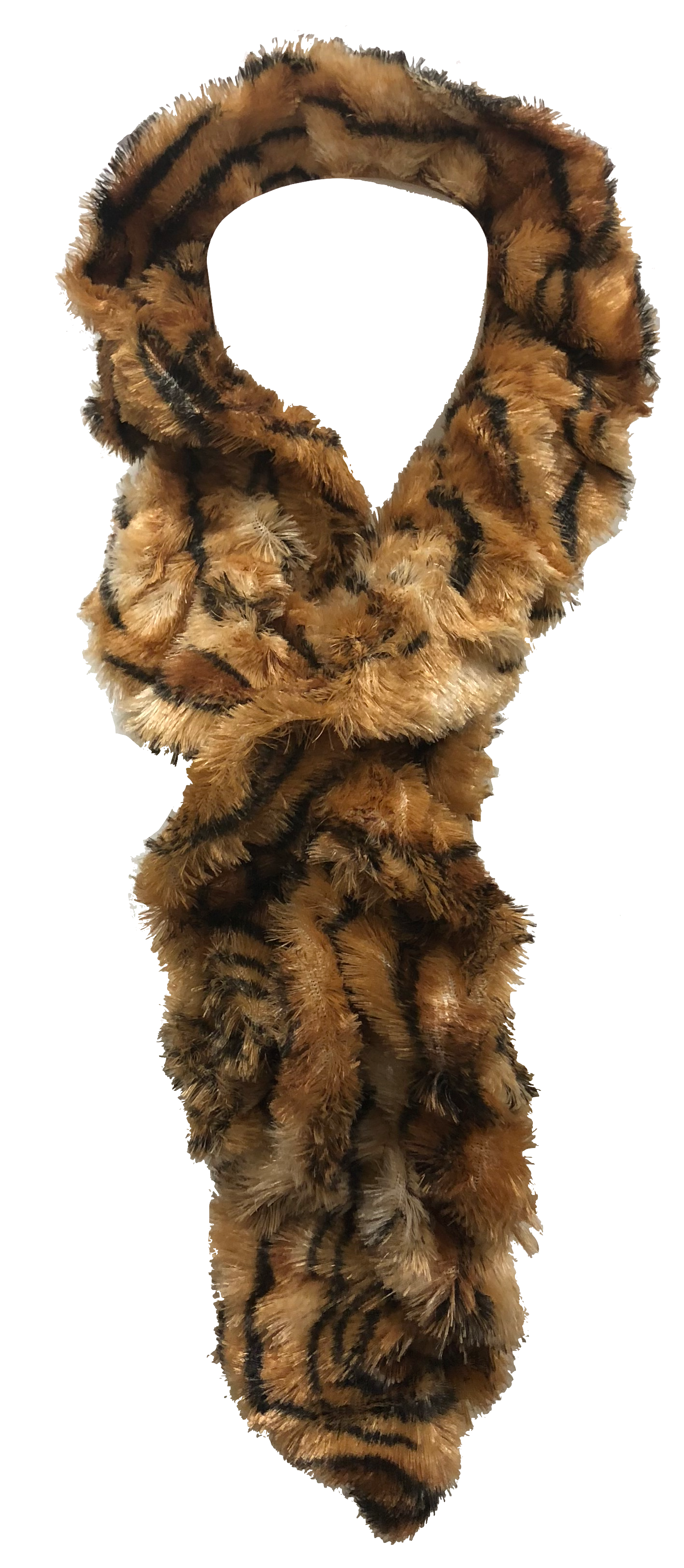 Animal Faux Fur Pull-Thru scarf