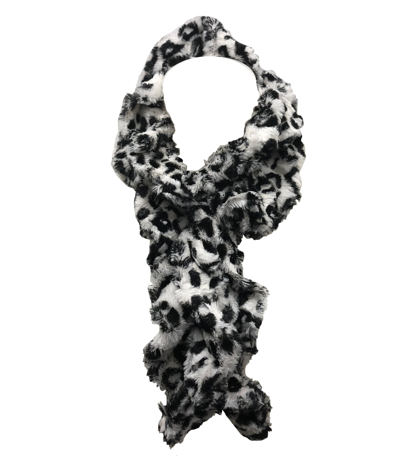 Animal Faux Fur Pull-Thru scarf