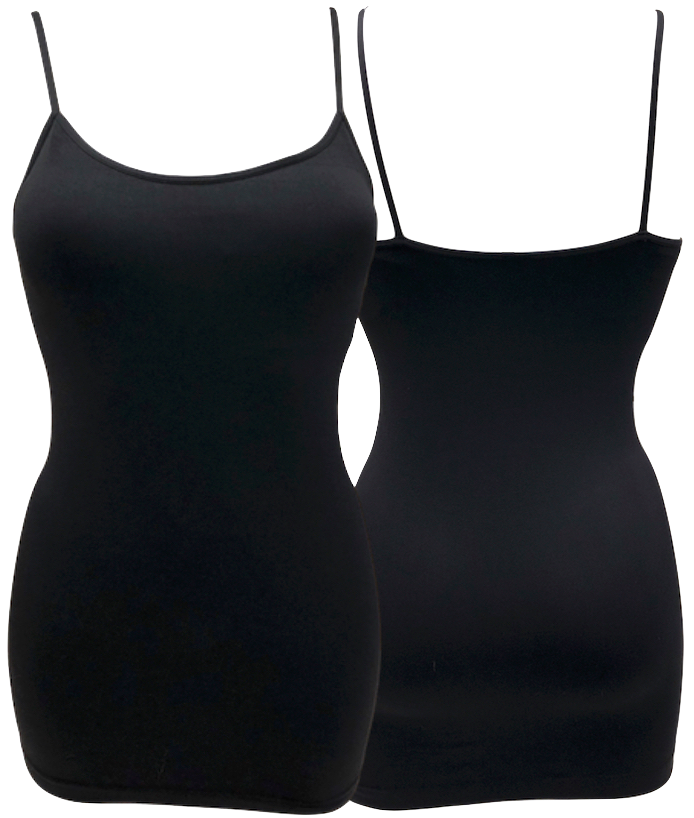 Spaghetti Strap Camisole with Padded Shelf Bra