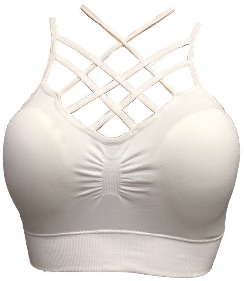 Multi Strap X-Cross Padded Bralette