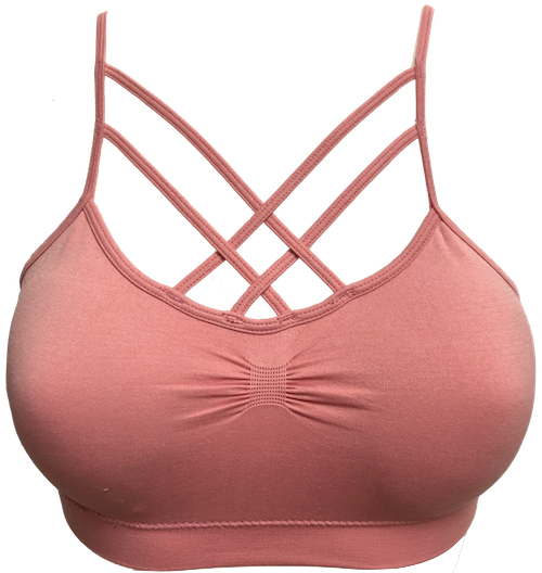 2-Strap X-Cross Padded Bralette