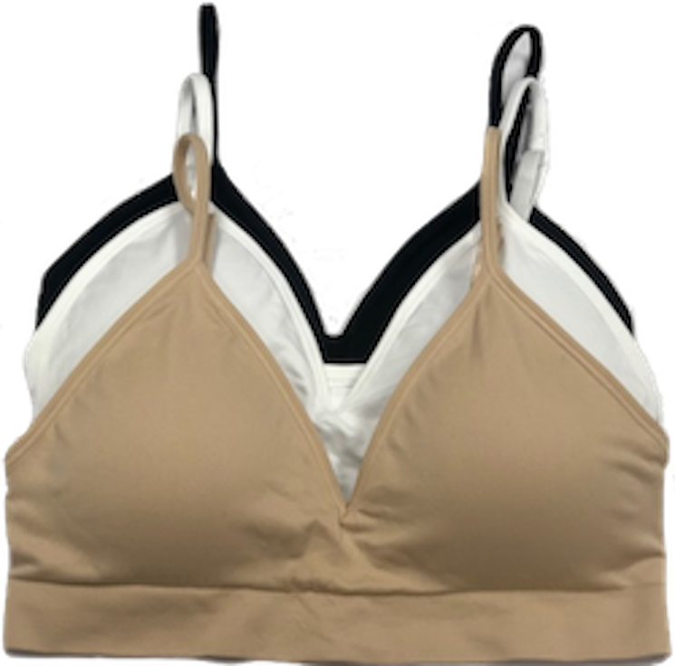 V-Front Adjustable / Convertible Straps Padded Bra