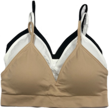 V-Front Adjustable / Convertible Straps Padded Bra