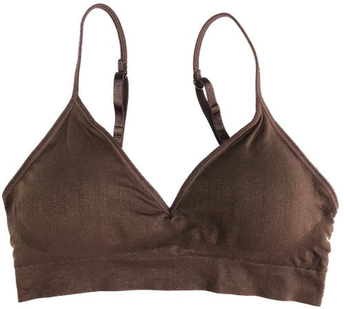 V-Front Adjustable / Convertible Straps Padded Bra