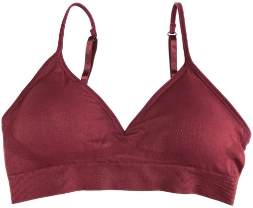 V-Front Adjustable / Convertible Straps Padded Bra