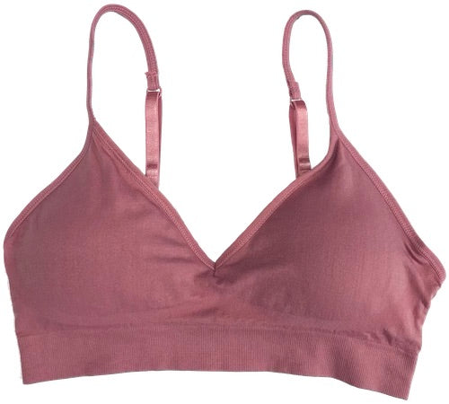 V-Front Adjustable / Convertible Straps Padded Bra