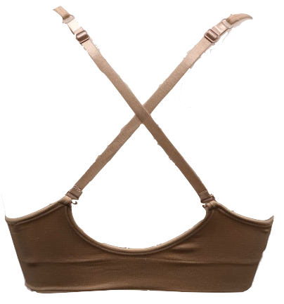 V-Front Adjustable / Convertible Straps Padded Bra