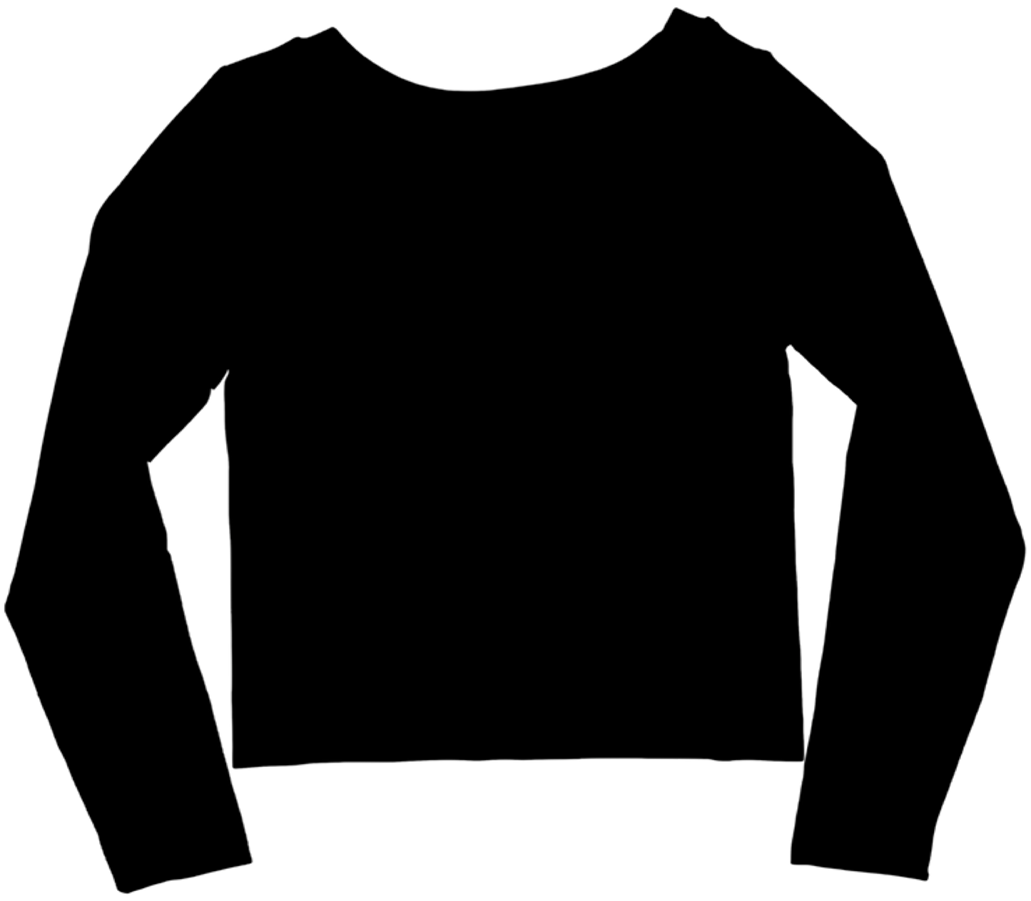 Long Sleeve Thick gg High Scoop Neck Top
