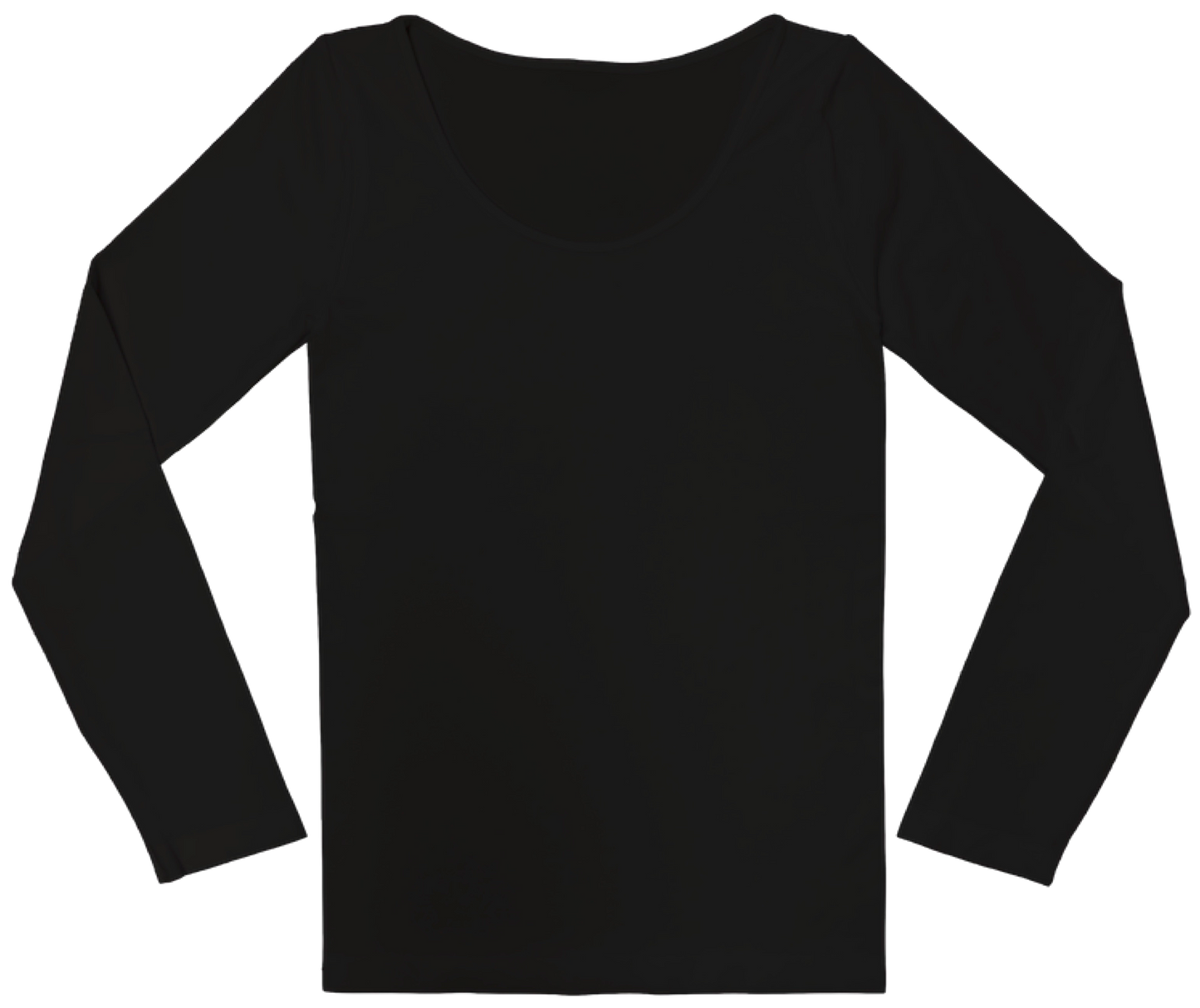 Long Sleeve Fitted Scoop Neck Top