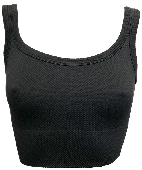 Scoop V-Rib Ribbed Short Top