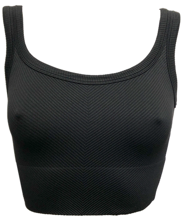 Scoop V-Rib Ribbed Short Top