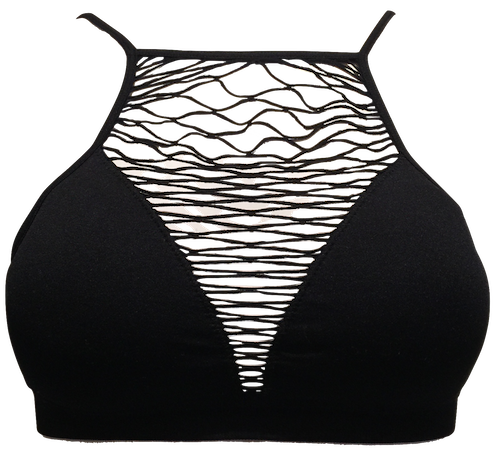 Mesh Front Padded Bralette