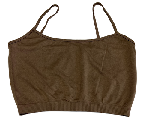 Fitted 1/2 Camisole Spaghetti Strap Bra