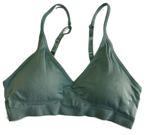 V-Front Adjustable / Convertible Straps Padded Bra