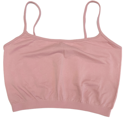 Fitted 1/2 Camisole Spaghetti Strap Bra