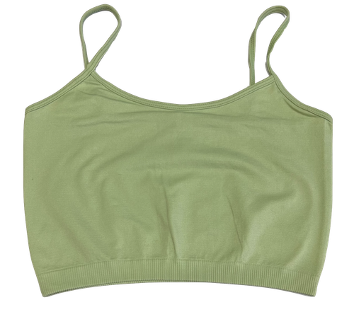 Fitted 1/2 Camisole Spaghetti Strap Bra