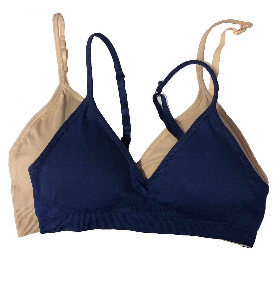 Fitted V-Front Adjustable / Convertible Straps Padded Bra
