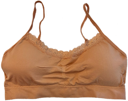Lace Tipped Padded Adjustable Bra