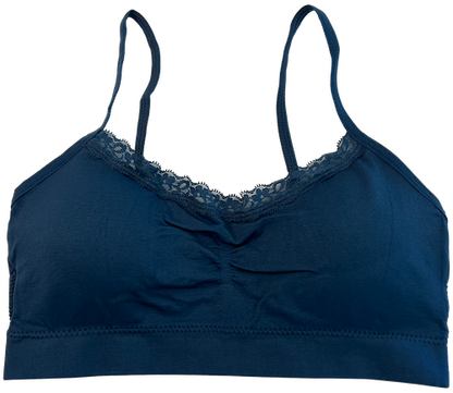 Lace Tipped Padded Adjustable Bra