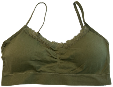 Lace Tipped Padded Adjustable Bra