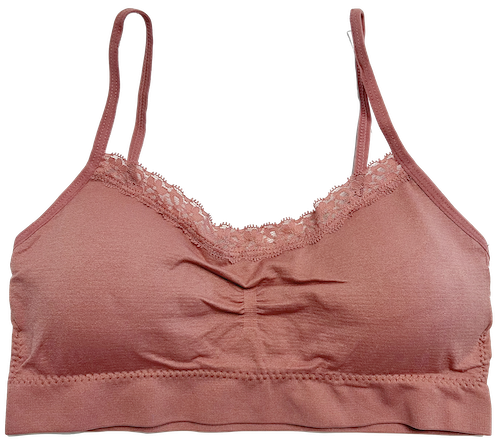 Lace Tipped Padded Adjustable Bra