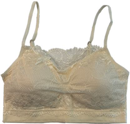 fitted Lace Coverage Padded Bra