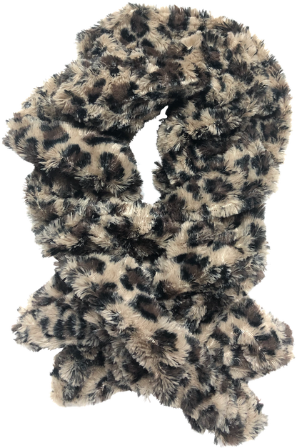 Animal Faux Fur Pull-Thru scarf
