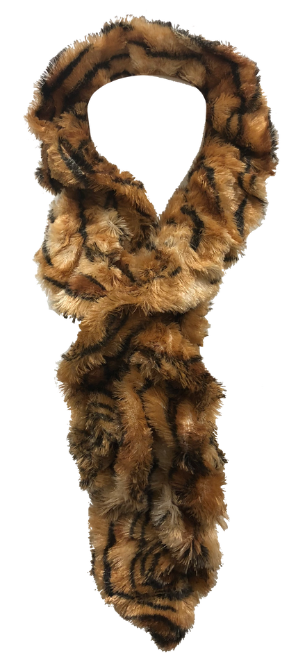 Animal Faux Fur Pull-Thru scarf
