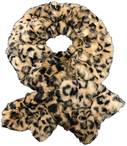 Luxe Animal Faux Fur Pull-Thru scarf