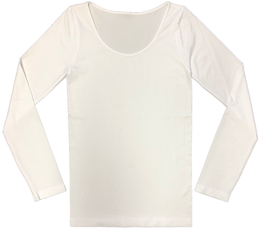Long Sleeve Fitted Scoop Neck Top